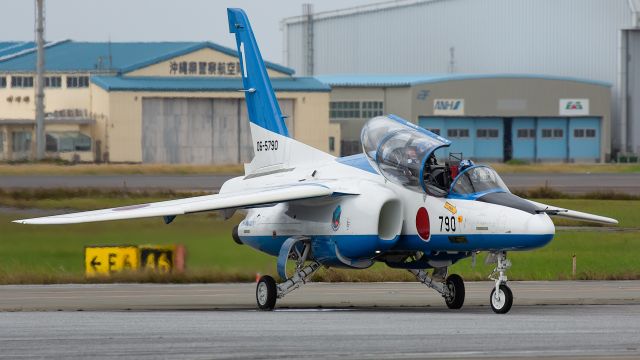 KAWASAKI T-4 (06-5790) - Blue Impulse display team. Naha airshow 2022.