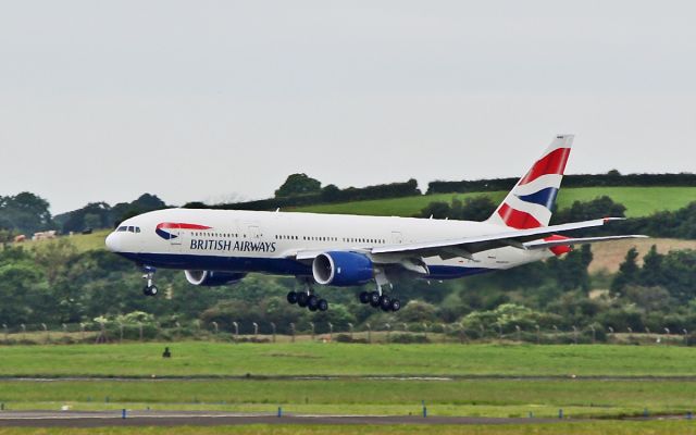 Boeing 777-200 (G-YMMR) - ba b777-236er g-ymmr diverting to shannon while routing from san jose in costa rica to london gatwick 22/6/17.