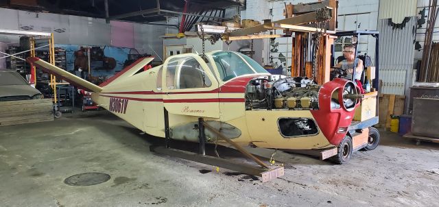 Beechcraft 35 Bonanza (N3061V) - In the shop for repairs