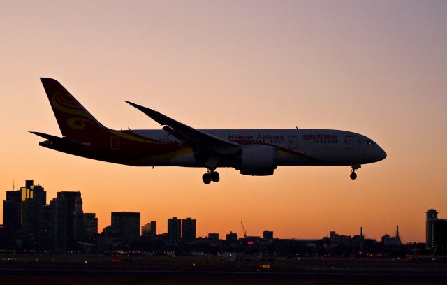 Boeing 787-9 Dreamliner (B-2739) - Winter Sunset 04R arrival