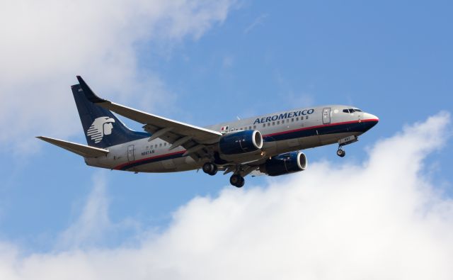 Boeing 737-200 (N997AM) - Approach to DTW 22R