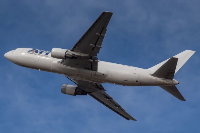 BOEING 767-200 (N761CX) - Air Transport 3248 Heavy leaves Cincinnati for Dallas/Fort Worth.