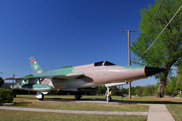 61-1100 — - F-105D Thunderchief on display at JRB Fort Worth.