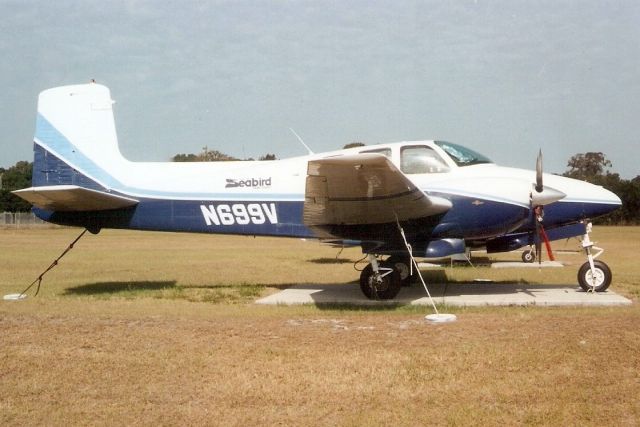 Beechcraft Twin Bonanza (N699V) - Seen here in May-00.