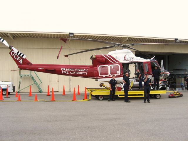 Bell 412 (N141FA) - ORANGE COUNTY FIRE AUTHORITY FIRE 1 PARKED AT FULLERTON