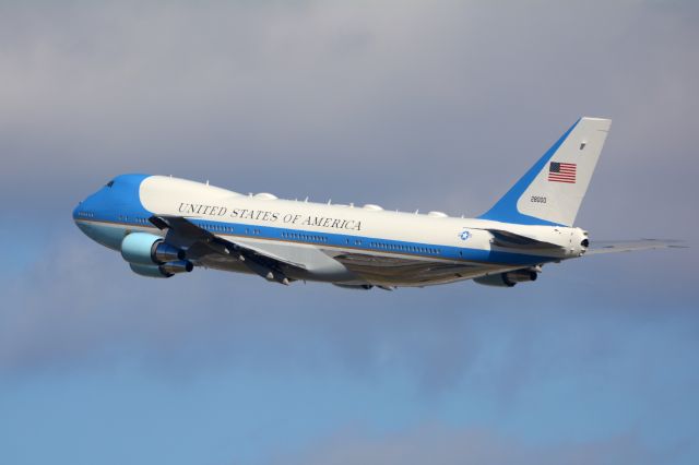 — — - Air Force 1, seconds after taking off from Nashville Tennessee March 6, 2020. The president was in middle Tennessee to examine the damage done by a tornado that touched down in the first hours of March 3, 2020 