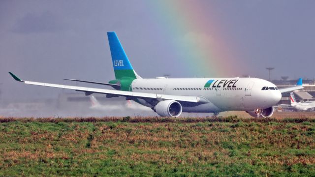 Airbus A330-200 (F-HLVM) - Runway edge 24. After the storm.Imminent take-off.