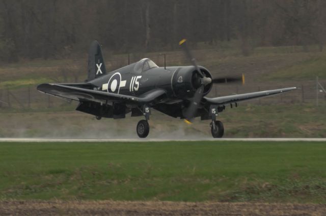 C-GVWC — - Landing with flaps down on a very rainy wet day.