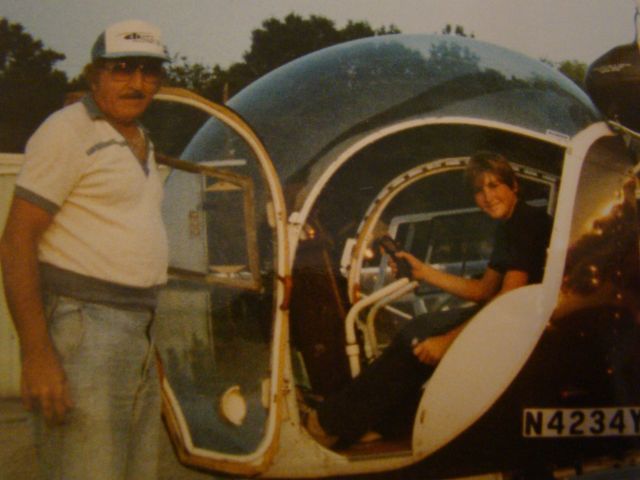 N4234Y — - Mr. Pete Rouse and I at Westwego Airport picture taken by my Dad Chuck. Pete and I are flying the Bell 47 from Westwego to Multi Aero in Houma La. The Bell 47 is owned by Mr. Dennis G.