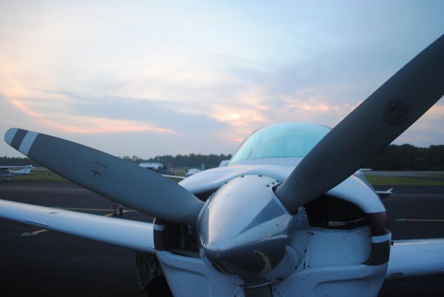 Beechcraft Bonanza (36) (N1116A) - July 4th evening at KSUT.  Ready for an evening flight back to KCLT.