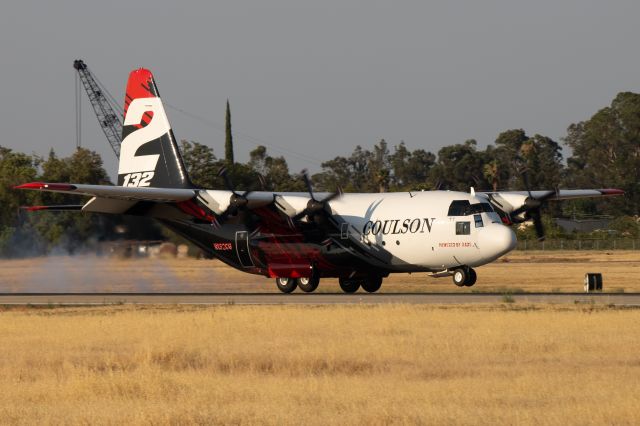 Lockheed C-130 Hercules (N132CG) - Taken on E Street in Rio Linda 