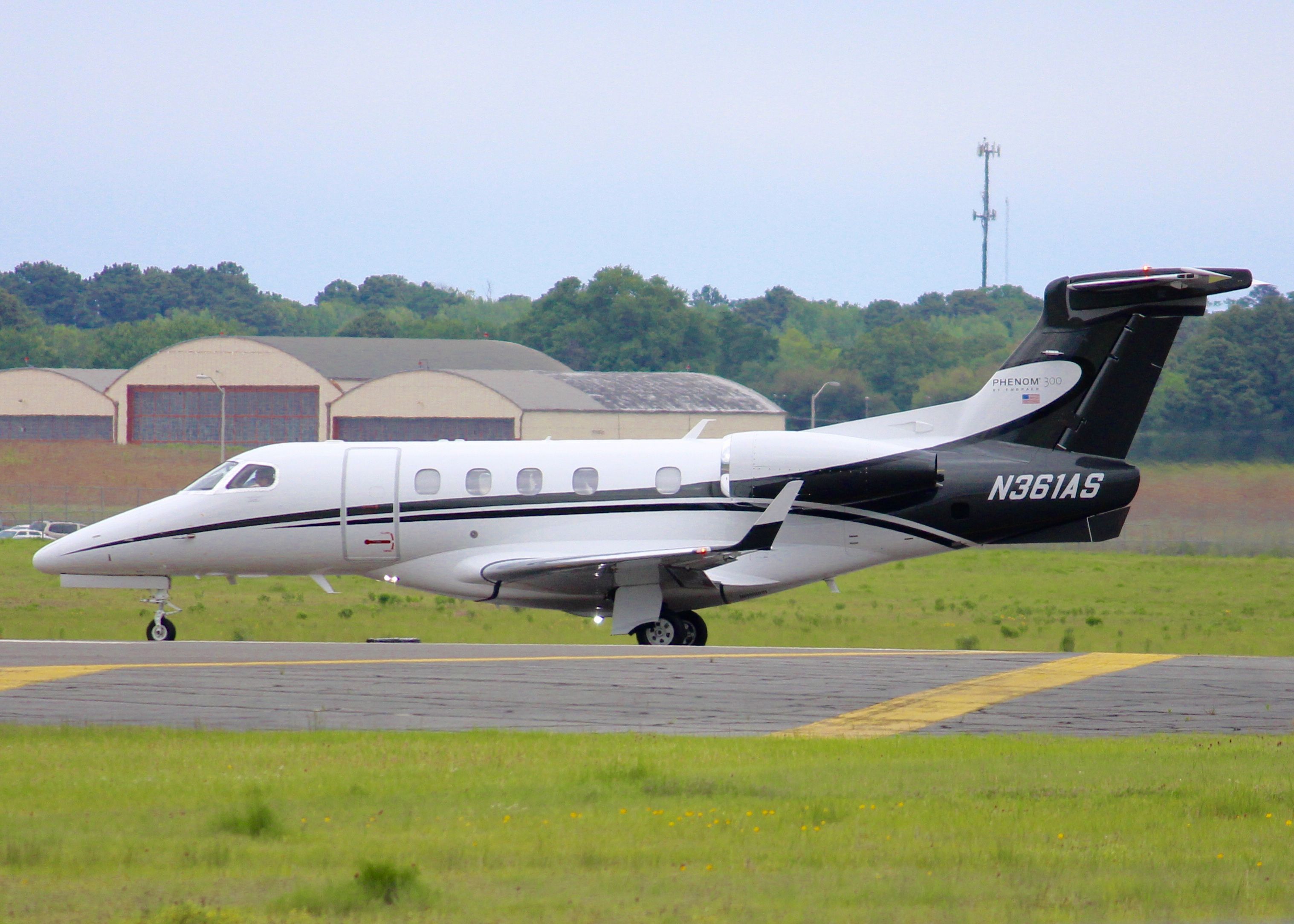Embraer Phenom 300 (N361AS) - Embraer Phenom 300 at Shreveport Regional.