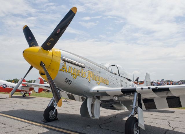 North American P-51 Mustang — - On the ramp Winston-Salem 2012