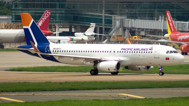 VN-A573 — - First Aircraft has repainted official Pacific Airlines livery