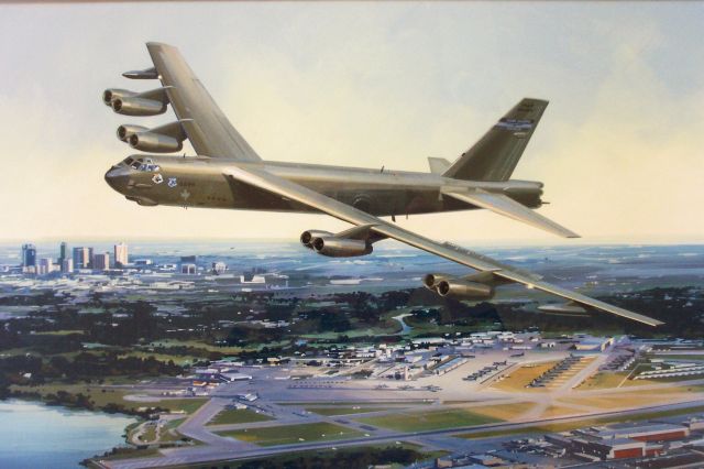 Boeing B-52 Stratofortress — - Carswell AFB 9th Bomb Squadron litho