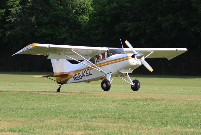 MAULE M-5 Strata Rocket (N5643Z) - A Maule M-5-180C Astro Rocket arriving Moontown Airport, Brownsboro, AL during the EAA 190 Breakfast Fly-In on May 20, 2017.