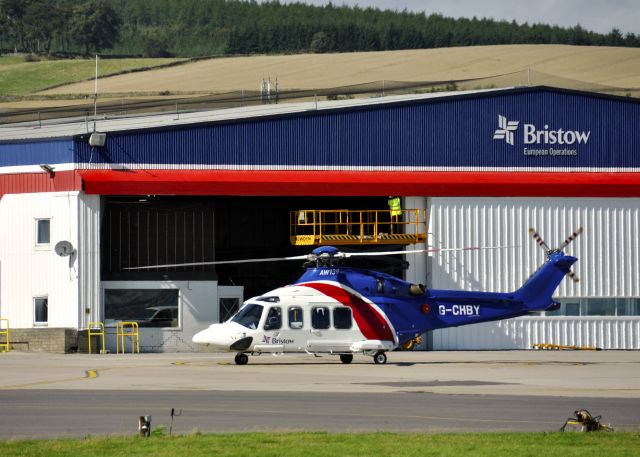 BELL-AGUSTA AB-139 (G-CHBY) - Bristow Helicopters Agustawestland AW139 G-CHBY in Aberdeen Dyce