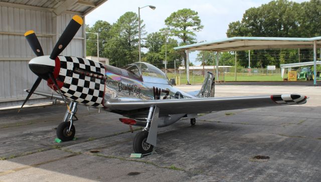 STEWART (1) S-51D (N351KW) - A Stewart S-51D Mustang at Northwest Alabama Regional Airport, Muscle Shoals, AL - August 5, 2023.