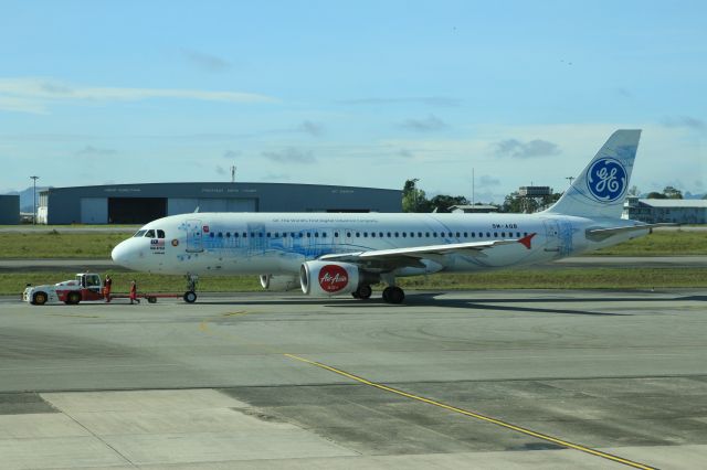 Airbus A320 (9M-AQB) - Tugged out at Kurching 