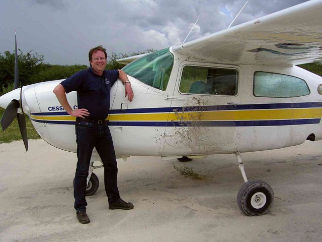 Cessna Centurion (ZS-AVB) - Canadian pilots in Africa. At Vumbura, Botswana after heavy rainfalls.