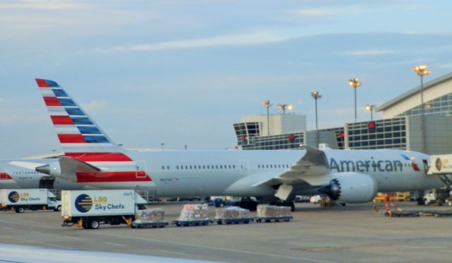 Boeing 787-9 Dreamliner (N827AN) - Being loaded for the Flight To (LFPG)