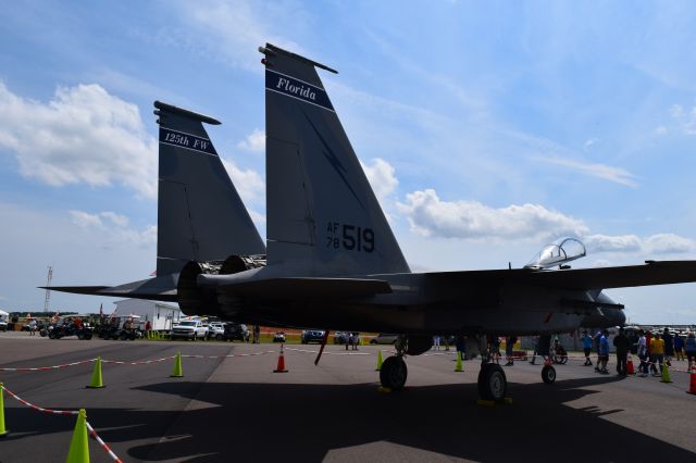 McDonnell Douglas F-15 Eagle (AFR78519) - A seen at Sun'n'Fun 6APR19 125FW JAX Florida