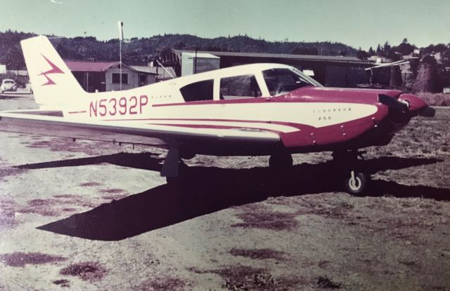 Piper Apache (N5392P) - This photo was probably taken in or around Ukiah, California by Ab Walker... early 1960s?