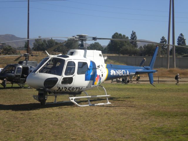 Eurocopter AS-350 AStar (N358TV) - KNBC helicopter at American Heroes Airshowbr /br /operated by Angel City Airbr /6/30/2012