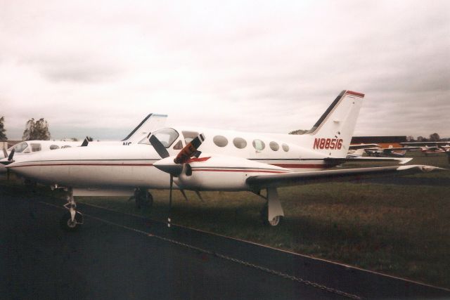 Cessna 421 (N88516) - Seen here in Oct-91.br /br /Reregistered N421VJ 14-Jan-00.