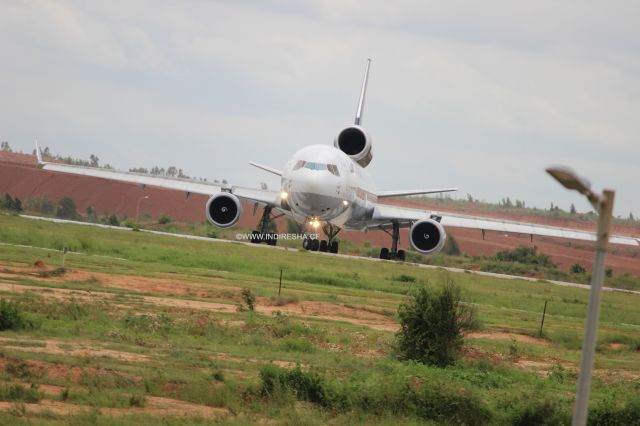 Boeing MD-11 (D-ALCN) - Last McDonnell Douglas MD-11 ever built, Departing BLR to CAN