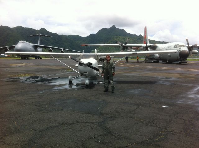 Cessna Skyhawk (N5224A) - N5224A in Pago Pago (American Samoa) on its flight across the Pacific Ocean from Los Angeles to Sydney in Oct 2011; N5224A is now flying in Australia as VH-SIH