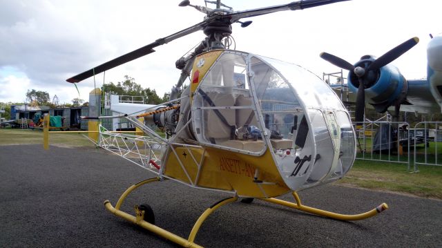 SUD-OUEST SO-1221 Djinn (VH-INP) - Sud-Quest 1221S Djinn VH-INP at Queenslan Air Museum 