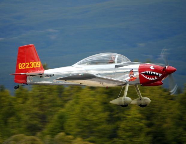 Vans RV-8 (N3067F) - "Peaches" makes a high speed pass after departing from the Leadville-Lake County Airport.