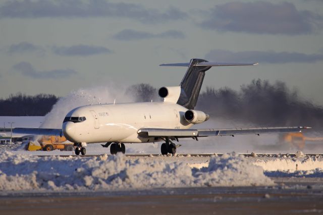 BOEING 727-200 (N726US) - JUS726 departing on RWY 24L for Willow Run Airport (KYIP) on 2 Dec 2020 as workers continue to clear the airfield from the heavy snow the day before. How would you like to have that snow blower for your driveway? 