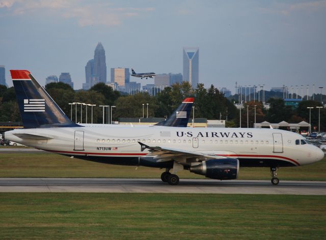 Airbus A319 (N713UW) - Rolling 18C - 10/24/10