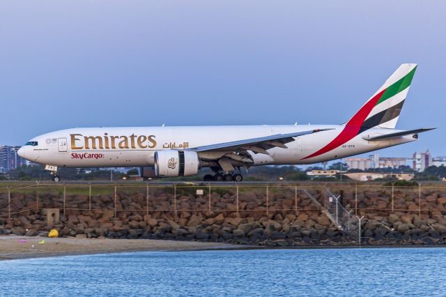 BOEING 777-200LR (A6-EFK) - Emirates SkyCargo (A6-EFK) Boeing 777-F1H taxiing at Sydney Airport