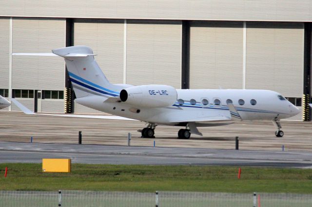 Gulfstream Aerospace Gulfstream G500 (OE-LRC) - Mjet Gulfstream G500 parked on the East Apron on 10-Nov-23 nine days after arriving from UTTT.