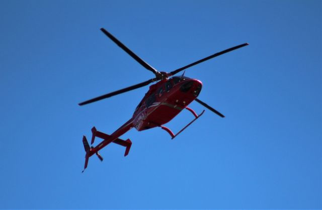 Bell 407 (N567RJ) - 3/16/19 RJ Corman aviation services flying over the flooded Platte River at Louisville, NE
