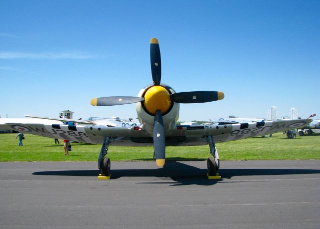 Rockwell Turbo Commander 690 (N15S) - At Oshkosh. 1953 Hawker Sea Fury FB.11 