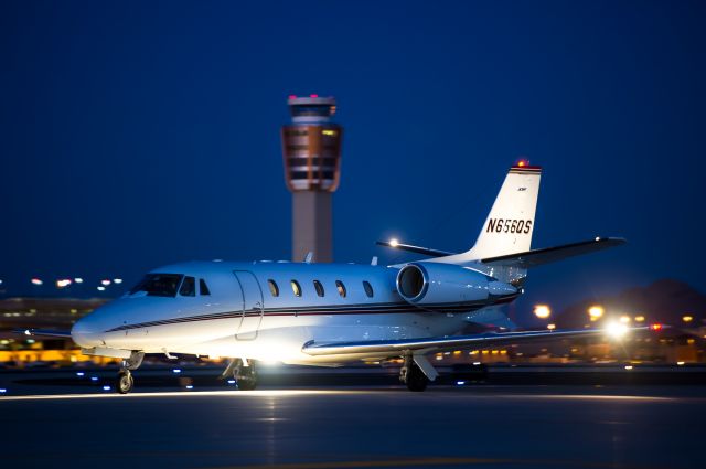 Cessna Citation Excel/XLS (N656QS) - The sun was juuust setting as I shot this NetJets Citation Excel taxiing to Swift Aviation in Phoenix. Please vote if you like my work. Thank you!br /©Bo Ryan Photography |a rel=nofollow href=http://www.facebook.com\boryanphotowww.facebook.com\boryanphoto/a