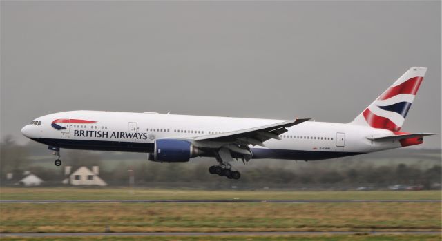 Boeing 777-200 (G-YMMK) - ba b777-236er g-ymmk landing at shannon from san francisco for a crew change 30/12/19.