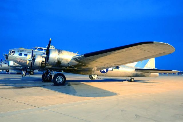 Boeing B-17 Flying Fortress (N9323Z) - Boeing B-17G Flying Fortress N9323Z Sentimental Journey at Phoenix-Mesa Gateway Airport on March 2, 2013