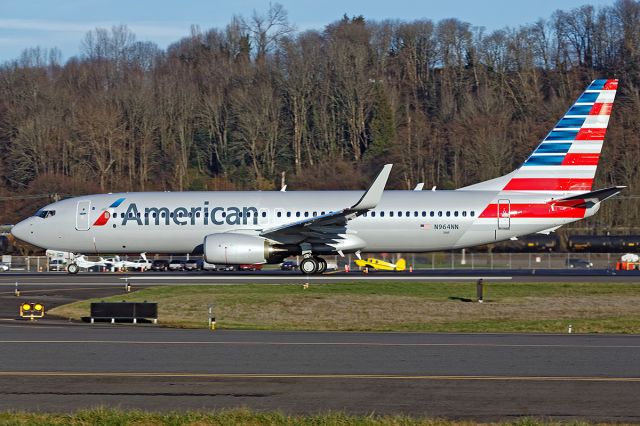 Boeing 737-800 (N964NN) - DELIVERY FLIGHT BFI - TUL