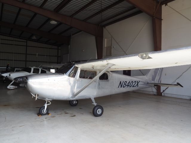 Cessna Skyhawk (N8402X) - This old bird may be silver and gray, but is still an American classic.