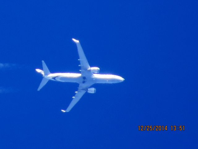 Boeing 737-800 (N584AS) - Alaska Airlines flight 774 from SEA to TPA over Baxter Springs Kansas (78KS) at 35,000 feet.