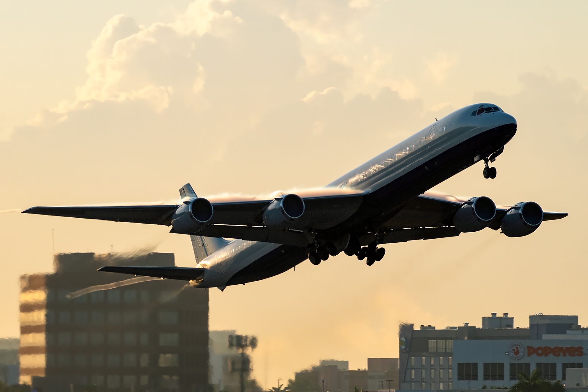 McDonnell Douglas DC-8-70 (OB2231P) - A beautiful sunrise departure to Santo Domingo for this 53 year old DC-8!
