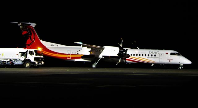 de Havilland Dash 8-400 (D2-TFE) - Santa Maria Island International Airport - LPAZ. 2022-01-23.