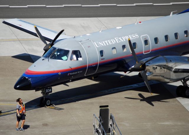 Embraer EMB-120 Brasilia (N234SW) - United Express Embraer 120ER @ Portland International Airport.