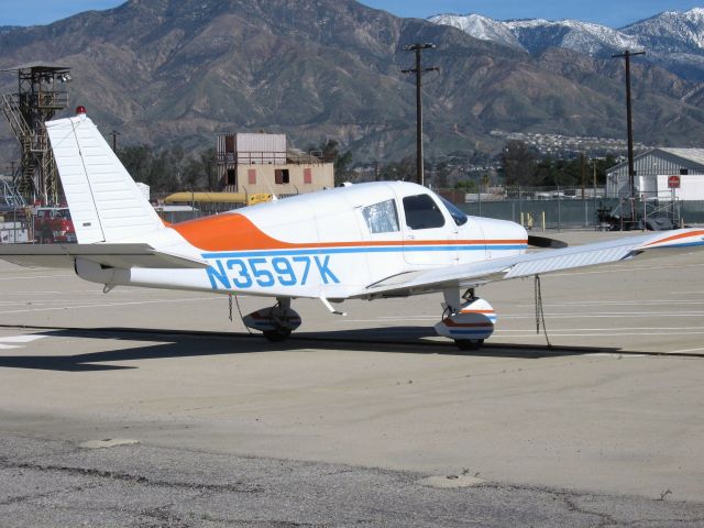 Piper Cherokee (N3597K) - At San Bernardino International Airport