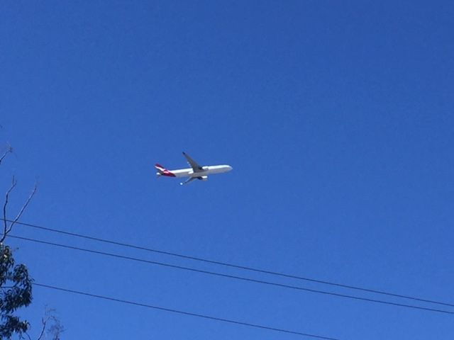 Airbus A330-300 (VH-EBN) - Qantas VH-EBN former rego of there 747-238 aircraft leaving YBBN/BNE 27th July 2017 FL25,000ft just over Bulimba area on flight path approach runway 19